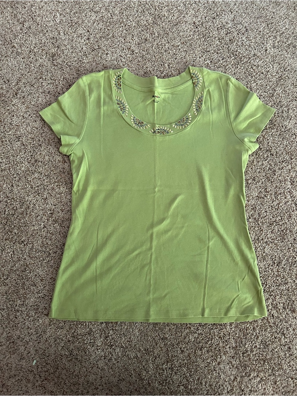 Large Style & Co. Beaded Trim Top